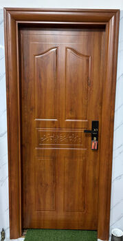 Pupan factory direct sales modern zinc alloy house interior door bedroom door swing door wufu 80*205*10 inner opening left lock