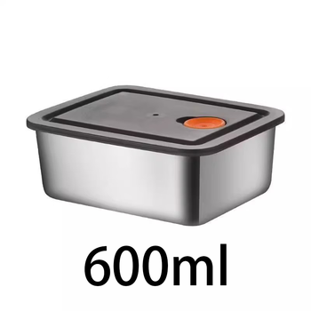 Fantasy crisper storage box sealed box camping picnic outing household storage box stainless steel + crisper box