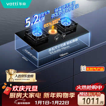 Vantage gas stove natural gas embedded desktop first-class energy efficiency 5.2kw fierce fire gas stove double stove stove i10071b natural gas products