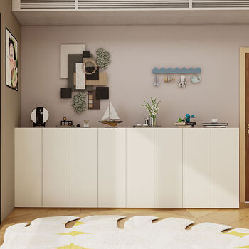 Fantasy bedside small wardrobe small cabinet floor-standing swing door combinable wardrobe 08m two-door three-door combination 1m 80cm two-door small wardrobe (800x550x1200mm) assembly