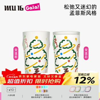 Mu16 high-looking beer mug, special cold water color-changing wine glass, beverage juice cup, crystal glass water cup, birthday gift