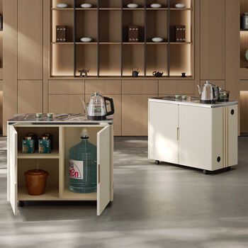 Fantasy tea drinking chair backrest chair dining chair coffee table chair kung fu tea chair study leisure chair living room venetian brown square tea cart