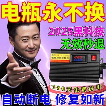 Electric vehicle battery repairer, two or three-wheel electric vehicle activation battery, universal pulse repair, battery automatic power off, imported chip - flagship model, pulse repair artifact