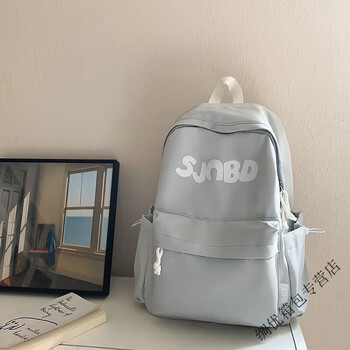 Ye yu backpack boys travel outdoor girls backpack ultra-light spine protection primary and secondary school school bag grade gray blue backpack