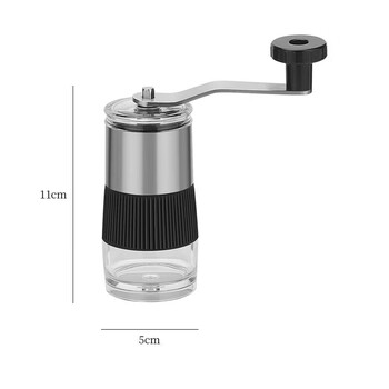 Tuojin coffee grinder outdoor hand grinder coffee machine convenient hand grinder small coffee beans silver ceramic silver ceramic grinding core