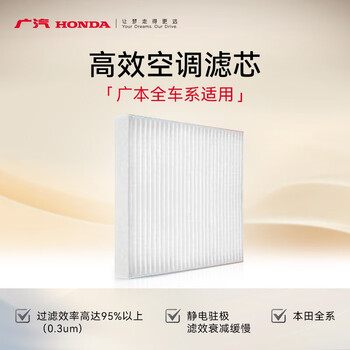 Honda high-efficiency air conditioning filter element replacement + working hours