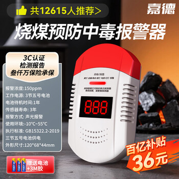 Guardian cm005 household carbon monoxide alarm co detector coal stove charcoal burning alarm honeycomb gas alarm intelligent voice leakage detection alarm
