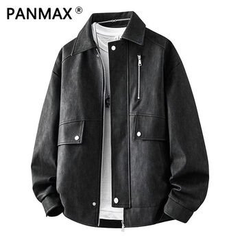 Panmax autumn and winter niche brand american cold-proof jacket trendy windproof men's casual versatile jacket men's black m recommended 100-120 pounds