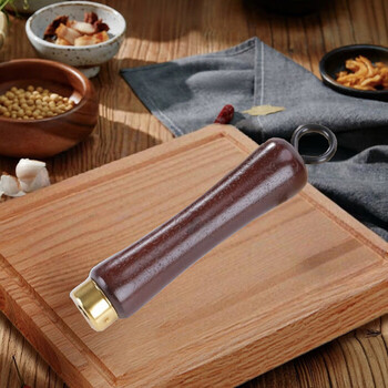 Tuojin handmade iron pot household wok handle anti-scalding beech solid wood handle wooden iron pot pot handle universal pot handle 1 pot handle 1