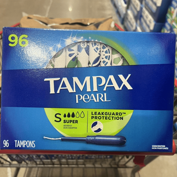 Tampax tampons in stock, bonded and quick-release, 2 boxes of r normal flow, 96 pcs