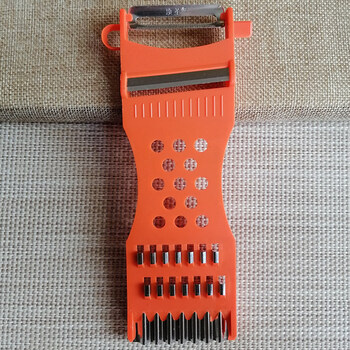 Tuojin german imported quality peeler, scraper, grating artifact, multi-functional vegetable cutter, potato shredded grater, radish red_ 1 pack 60 or more_11cm_10cm