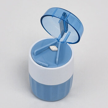 Tuojin imported high-quality small manual medicine grinder from japan, grinding powder, grinding medicine, grinding and crushing medicine artifact, medicine tablet cutter, integrated medicine grinder-blue, can be cut and ground