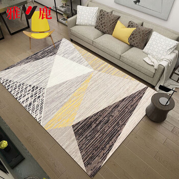 Yalu light luxury coffee table thickened carpet modern simple bedroom bedside rug dirty resistant room full cover large area living room floor mat ali nordic 02 200cm*300cm crystal velvet