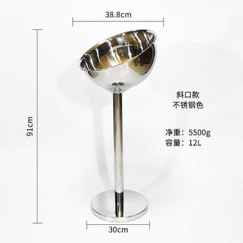 Fantasy ice bucket rack bar champagne bucket rack vertical ice bucket rack large wine rack oblique mouth rack set