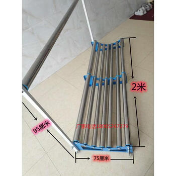 Thickened high load-bearing cutting bed, cloth placing and unwinding machine, cloth loosening rack, cloth loosening machine, cloth placing rack and cloth pulling rack, blue 75 cm long, 2 meters long, two sections with hanging cloth, high