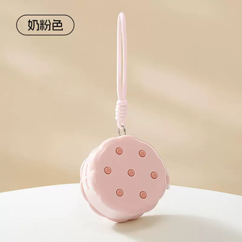 Yusenyi powder puff portable jewelry storage box double-layer breathable high value lightweight earrings earrings jewelry desktop storage artifact milk pink milk pink