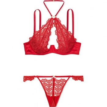 Victoria's secret solid color zodiac year underwear set women's red set (red) m 36c+(80c+m)