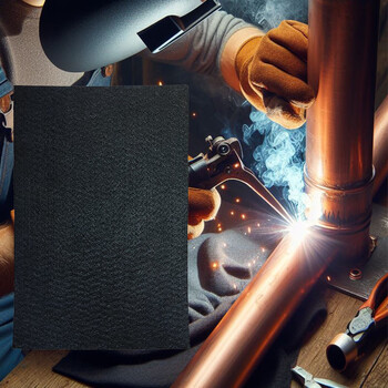 Foreign export fireproof welding blanket welding fireproof cotton welding torch fireproof cloth fire extinguishing blanket black_thickness_10mm_50*5