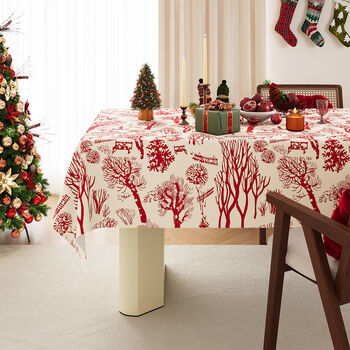 Fantasy tablecloth no-wash decorative cloth 2026 coffee table festival tablecloth make a wish under the tree 100x160cm