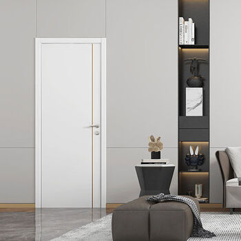 Pupan room door partition door wooden door bedroom door inner door silent simple set door nmd501 customized gold
