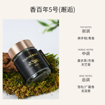 Shantou lincun centennial car diffuser 05 new solid paste aroma lasts to purify the air and remove odors obsidian black-centennial no. 5 (encounter