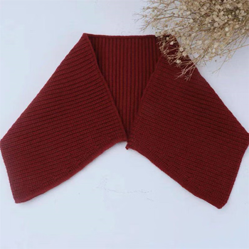 Satiri down jacket special collar sticker anti-dirty artifact removable fake collar threaded collar protector full cover cotton jacket maroon large size 52cm