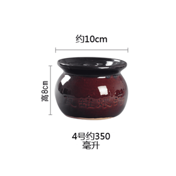 Tuojin jiangxi nanchang internet celebrity shaxian stackable ceramic small crockpot soup pot simmering soup household commercial stew pot simmering soup pot no. 4 crock pot (shaxian one-person model) 1cm