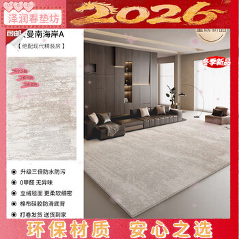 Italian light luxury carpet for living room, stain-resistant and easy to care for, 2025 new wash-free sofa and bedroom floor mat, persian velvet - amman south coast a 200cm*340cm