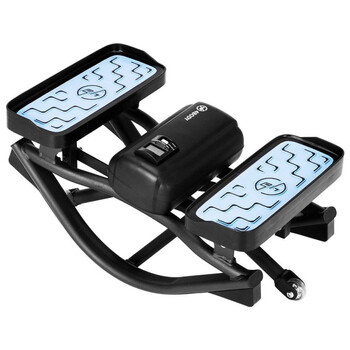 Household walking stepper with drawstring, silent small sports and fitness equipment, in-situ climbing foot pedal, left and right pedals, royal blue silent stepper