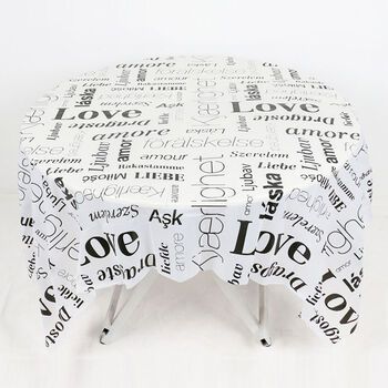 Fantasy tablecloth printed catering round table anti-fouling food stall restaurant barbecue supper shop p letter style 2.0x2.0 meters 10 packs/100 sheets