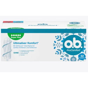 Germany's original ob instant tampons are extremely comfortable and safe, super large, extremely comfortable, 6 drops - 32 pieces