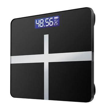 Electronic weight scale household healthy body scale gift accurate weighing scale cross black 26*26cm battery