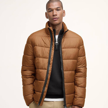 Barbour25 new men's warm casual jacket offshore quilted jacket daily versatile stand collar men's wear ocher m