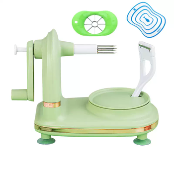 Yusenyi hand-operated peeler machine peeling automatic peeling artifact apple peeler fruit knife multi-functional apple peeling and scraping light green set of two or three pieces