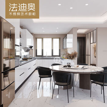 Yong huan kitchen cabinets kitchen integrated cabinets 3 meters base cabinet 3 meters quartz stone countertop package (stainless steel countertop replacement) 3 meters