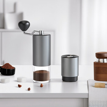 Cliton stainless steel hand-cranked electric 2-in-1 coffee grinder portable coffee machine grinder automatic coffee bean grinder stainless steel #hand-cranked electric 2-in-1 coffee grinder