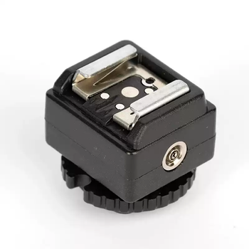 Shantou lincun camera flash booster pad base hot shoe converter pc cable adapter hot shoe cold shoe pc port booster seat ttl hot shoe booster seat with pc port universal type