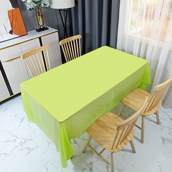 Fantasy new year tablecloth rectangular party classroom layout new year's day party birthday decoration tablecloth fruit green 137cmx274cm 3 sheets