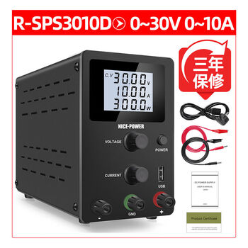 Fanshihong adjustable power supply digital display dc power supply rsps3010rsps605 dc regulated power supply notebook repair r-sps3010d30v10a black