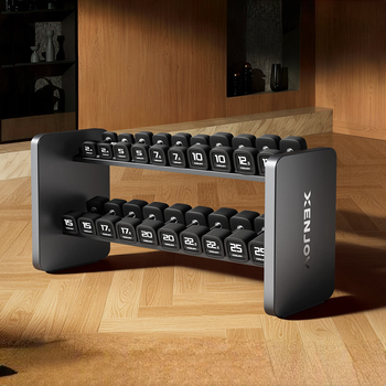 Jueying dumbbell rack set dm6 professional 10 sets pu rubber-coated complete set of men's home fixed dumbbell fitness equipment jueying dm6 dumbbell set