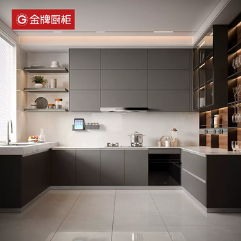 Yusenyi gold medal kitchen cabinet customized integrated cabinet stove cabinet quartz stone integrated countertop kitchen kitchen cabinet decoration customization 1m base cabinet-1m countertop d01ad06ad09a-05m wall cabinet (consult customer service for extra bonus)