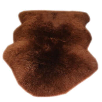 Yusenyi whole sheepskin wool sofa cushion wool carpet bedroom living room chair cushion bay window cushion bedside blanket custom-made brown australia 8p 185x185cm