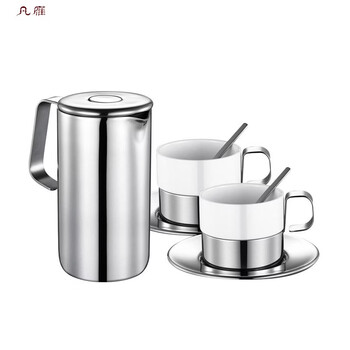 Mppmck japan imported high-quality cool color french press pot shanni french press pot hand-brewed coffee pot gift box set household filter 3-piece set