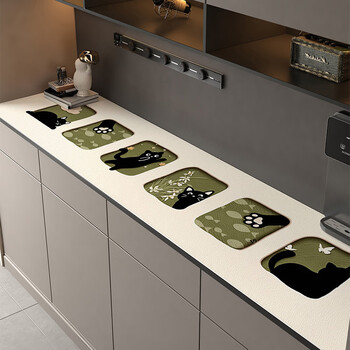 Fantasy sideboard table mat entryway tv cabinet shoe cabinet light luxury high-grade leather tablecloth anti-dirty second-hand countertop mat chenmiao customized size contact customer service