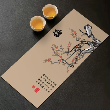 He jiagong chinese tea mat diatom mud absorbent drain mat tea coaster insulated tea table tea mat jh-junzi mei 50*110 diatom mud