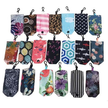 Ye yu folding shopping bag portable storage bag handbag large capacity grocery shopping large waterproof small random color