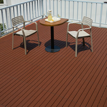 Yong huan outdoor floor garden terrace self-paved anti-corrosion wood plastic outdoor courtyard floor co-extruded wood balcony renovation color 30 60cm 1 price / about 5.5 pieces 1