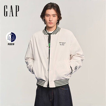 Gapx chinese peking opera new singing-successful series men's spring 2026 reversible jacket 858606 ivory white xs (165/84a) asian size
