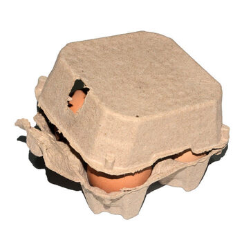 He jiagong egg tray packaging box paper 4 egg cartons egg packaging box egg protective shell egg tray pulp egg carton soil camel color kraft paper color
