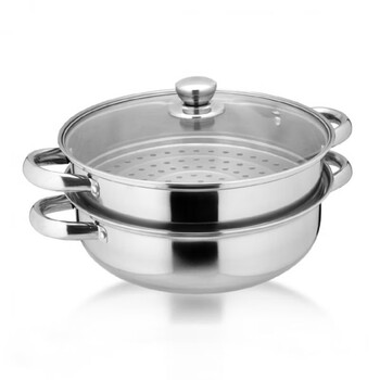 Tuojin stainless steel soup steamer soup pot household small steamer steamer steamer grid steamer 28cm soup steamer (a-) soup steamer (a-1) with a steam grid 28cm